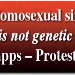 Homosexual sin is not genetic apps – PROTEST 2